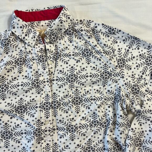 Victoria's Secret Women's Large Winter Sleep Shirt Button Up Pajama Top - Picture 3 of 6